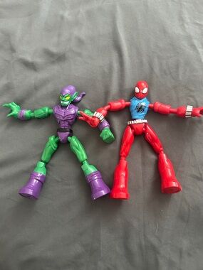 Green & Spider-Man with interchangeable parts